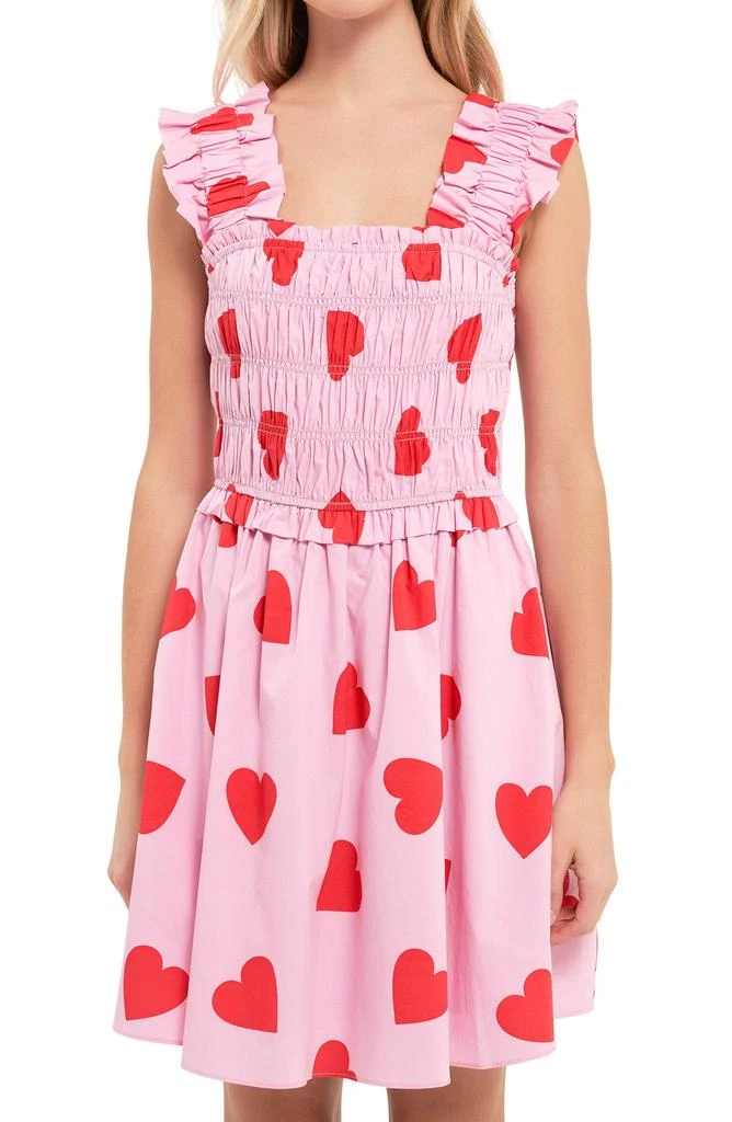 English Factory Heart Shape Shirred Sundress 4