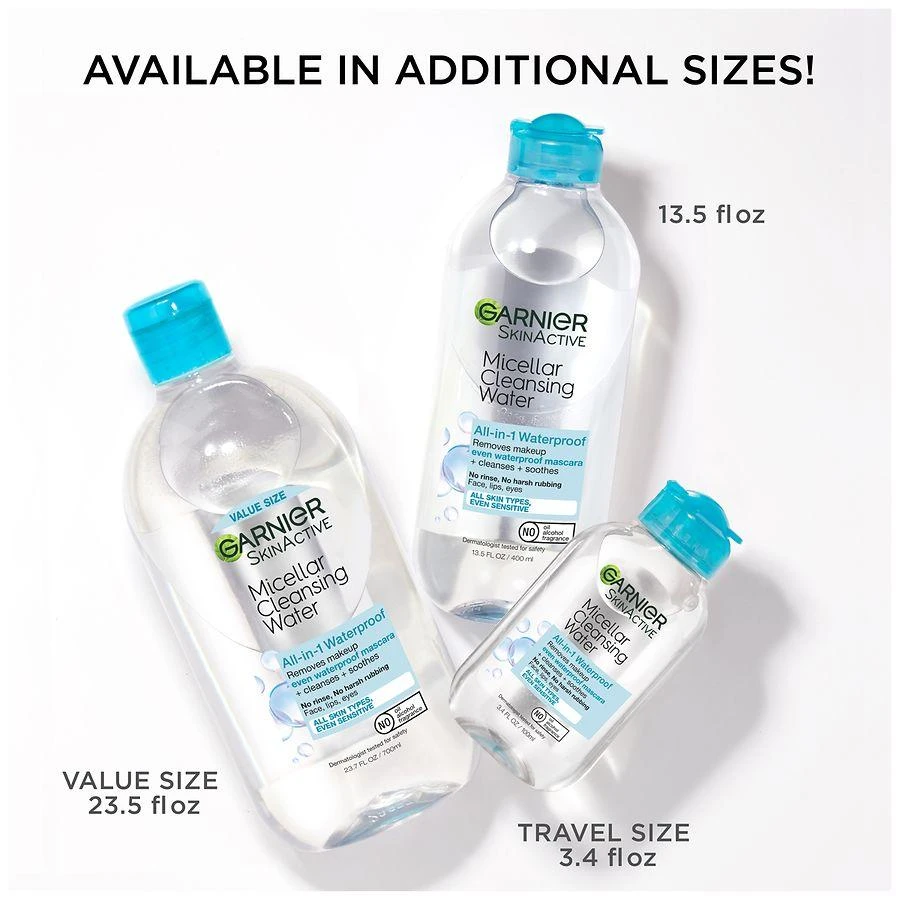 SkinActive Micellar Cleansing Water For Waterproof & Long-wear Makeup 7