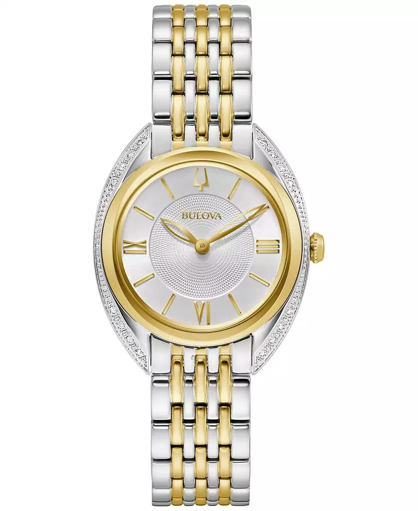 Bulova Women's Classic Two Tone Stainless Steel Bracelet Watch 30mm, A Macy's Exclusive Style 1
