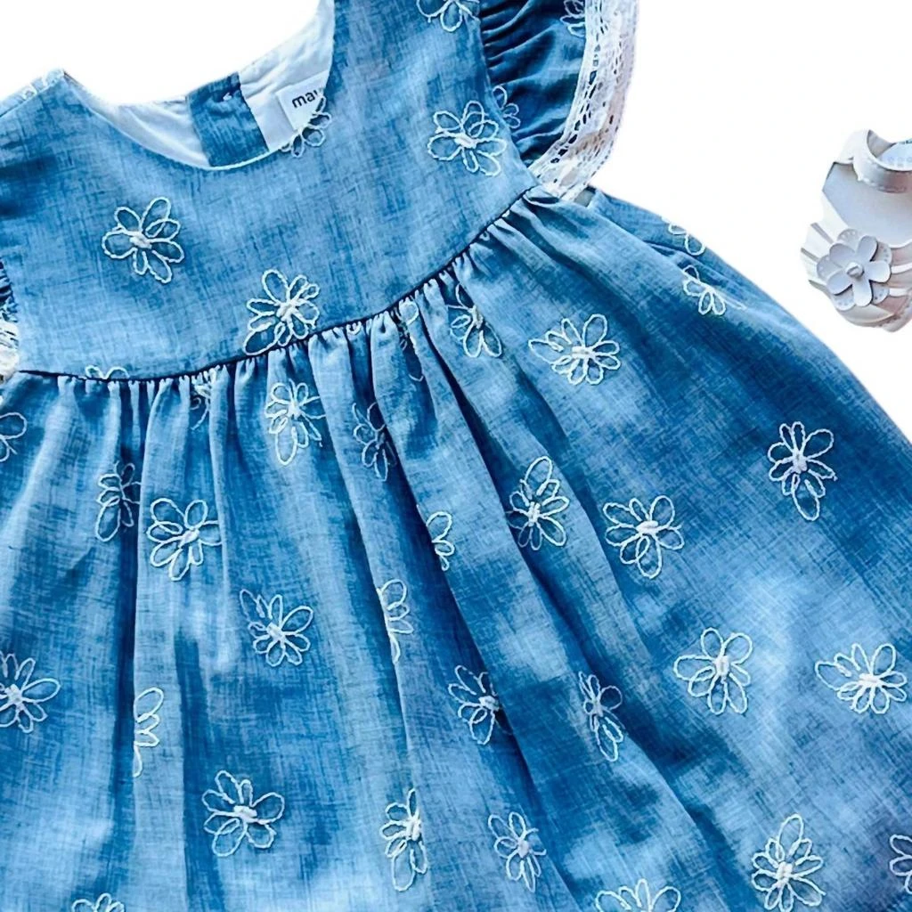 Mayoral Mayoral - Infant Embroidered Flower Dress 3