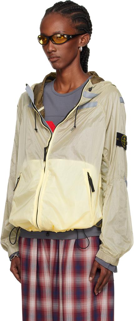 Stone Island Off-White Q100008 Ripstop Light HT Nylon Jacket
