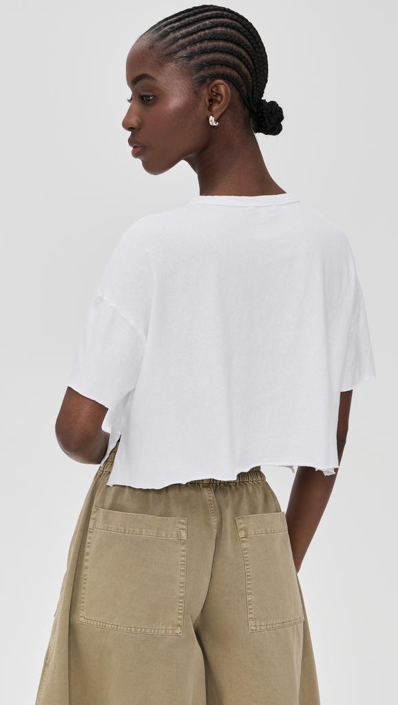 James Perse Cropped Relaxed Fit Pocket Tee