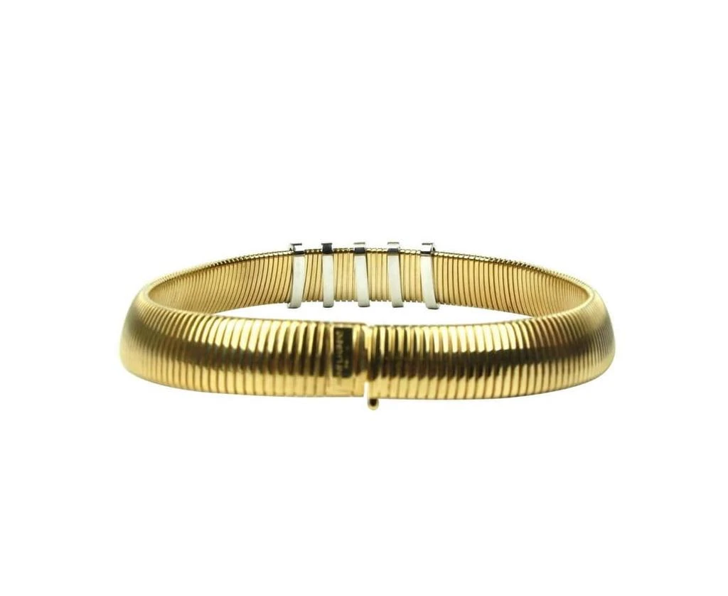 Yves Saint Laurent Women
s Old Snake Chain Choker With Crystal Bars 2