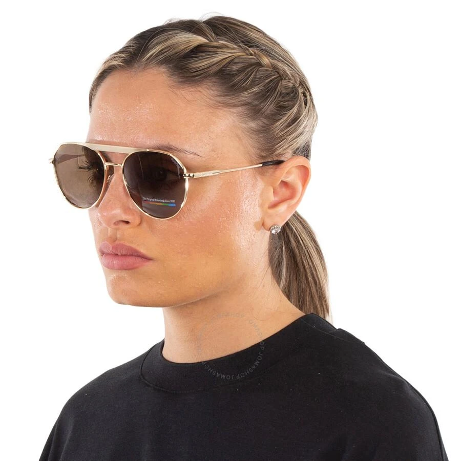 Polaroid Polaroid Polarized Bronze Pilot Unisex Sunglasses PLD 6211/S/X 0J5G/SP 57 2