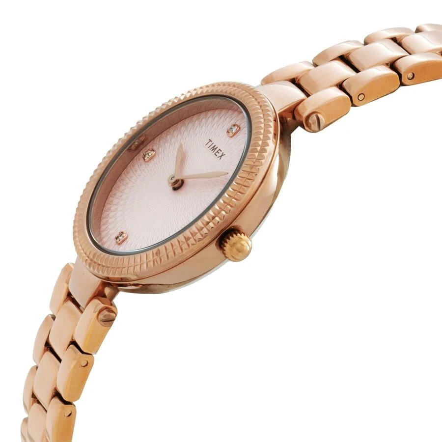 Timex Timex Adorn Quartz Crystal Pink Dial Ladies Watch TW2V24300VQ 2