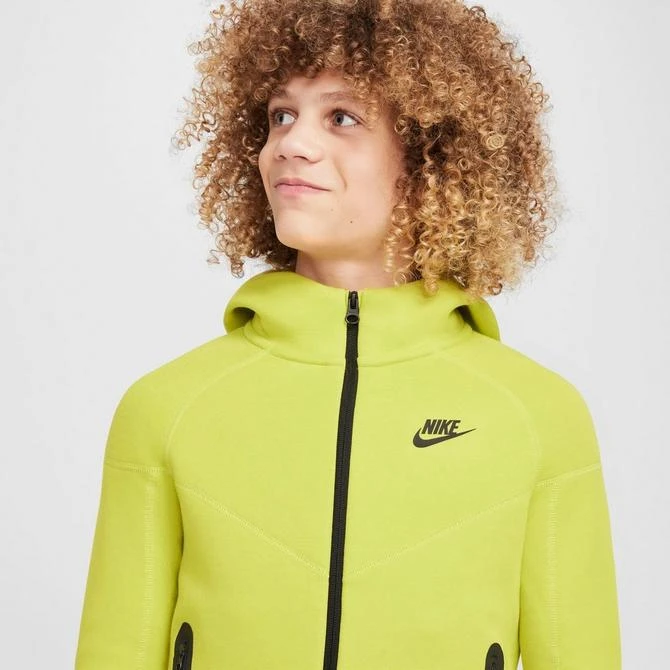NIKE Boys' Nike Sportswear Tech Fleece Full-Zip Hoodie 7
