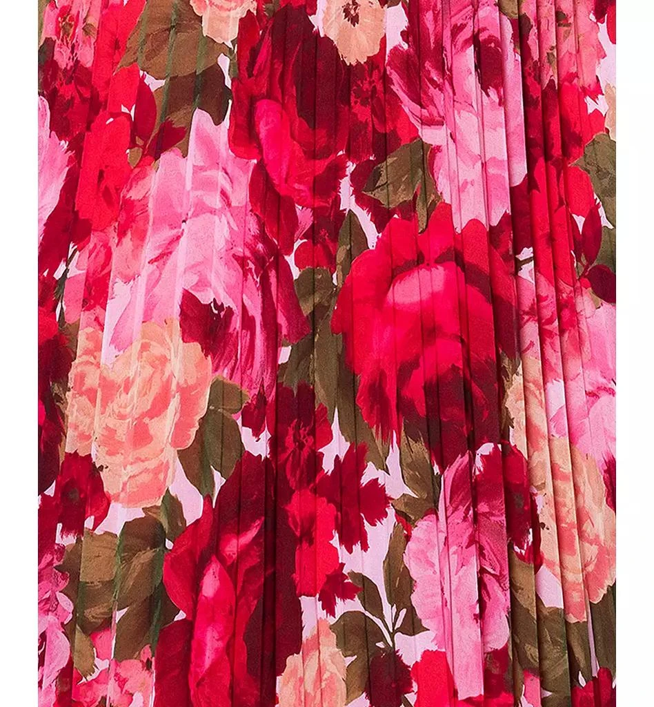 XSCAPE Plus Size Floral Off-The-Shoulder Pleated Gown 5