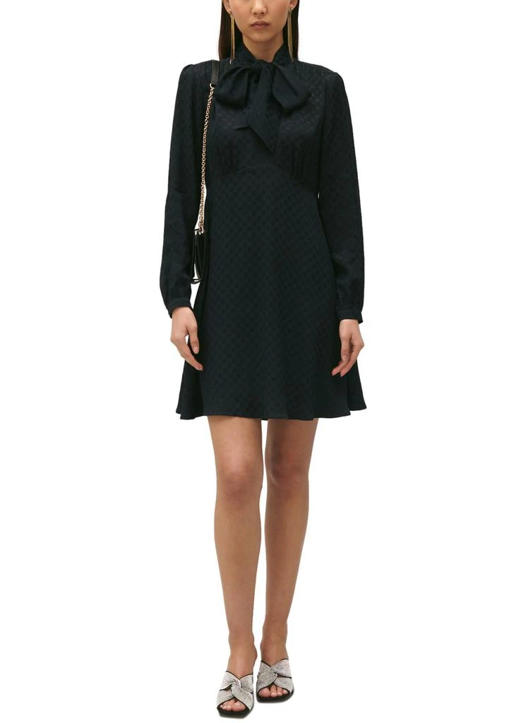Claudie Pierlot Dress with pussy bow collar 5