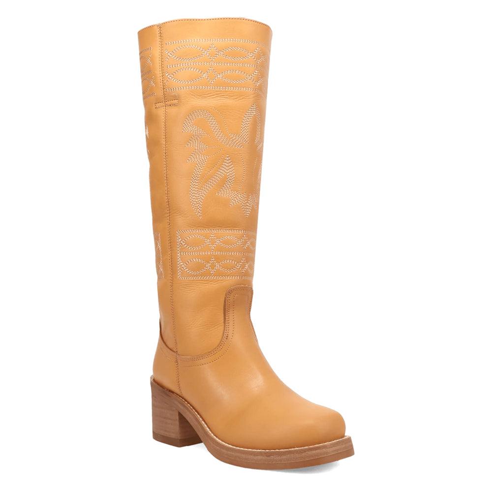 Dingo Avalon Embroidered Round Toe Pull On Cowboy Boots