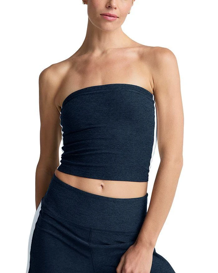 Beyond yoga Spacedye Stripe Strapless Top 1