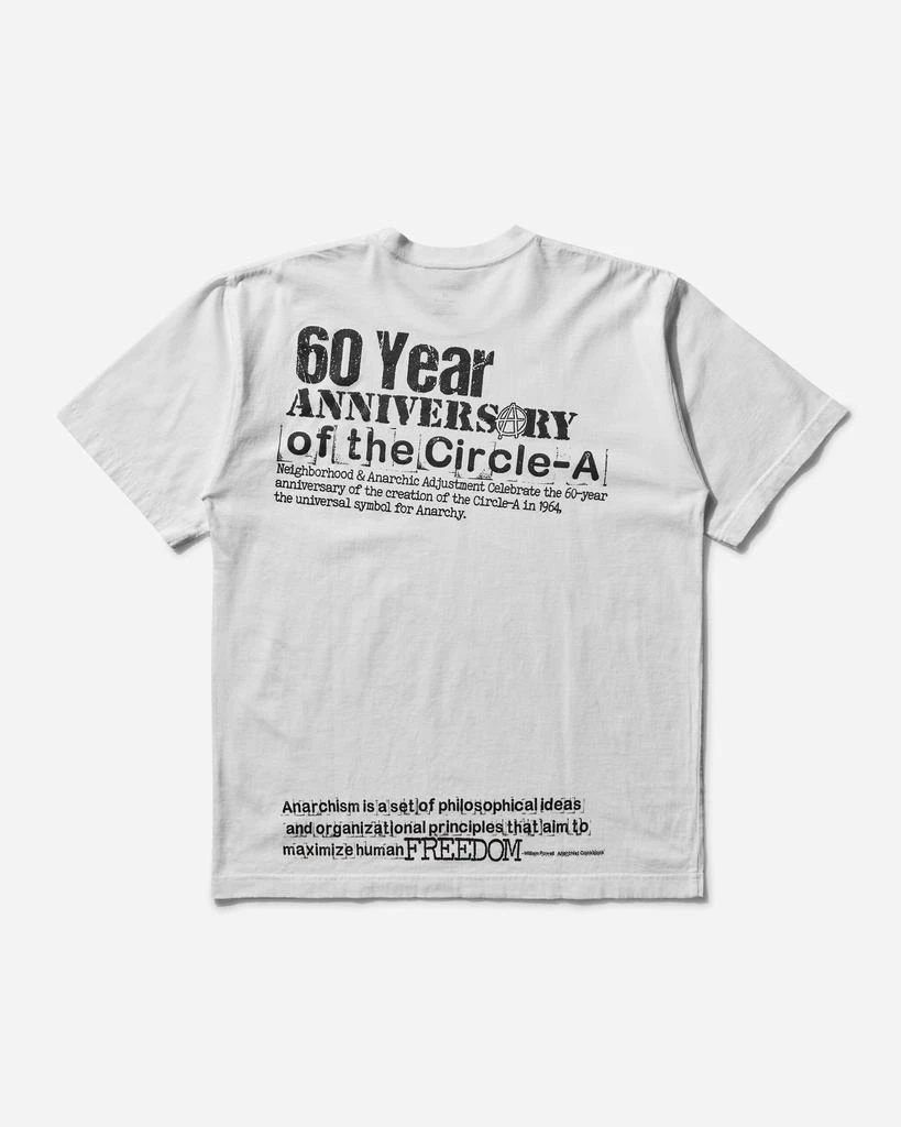 NEIGHBORHOOD Men's Anarchic Adjustment SS-1 T-Shirt White 2
