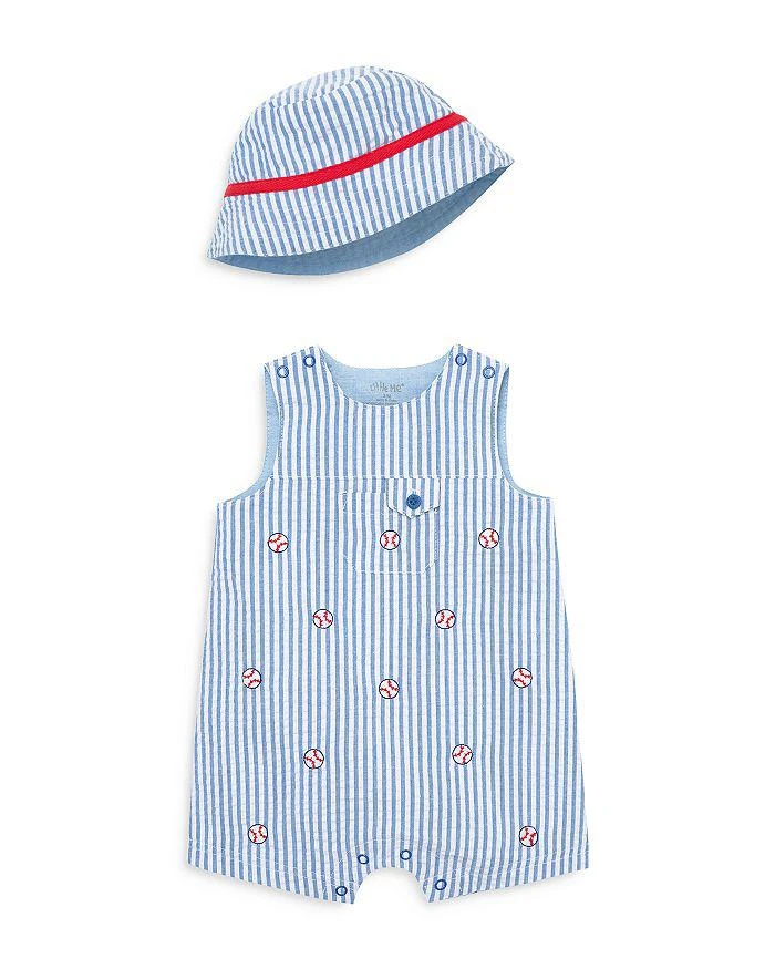 Little Me Boys' Baseball Sunsuit & Hat - Baby 1