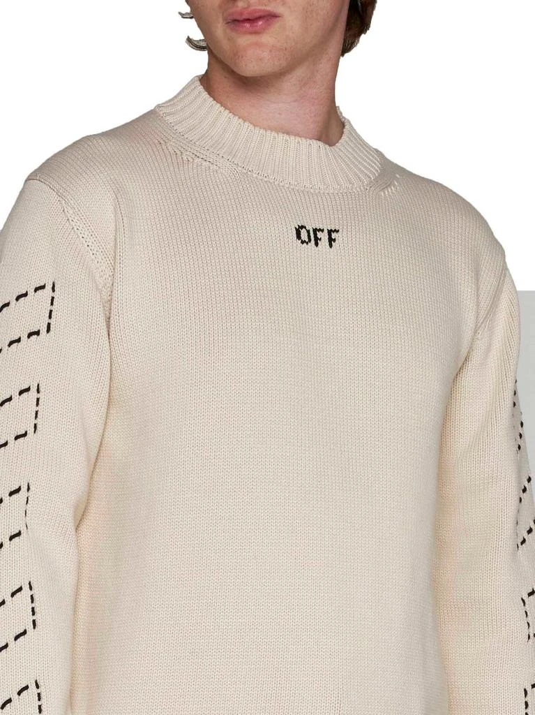 Off-White Off-White Arrows Motif Crewneck Knitted Jumper 6
