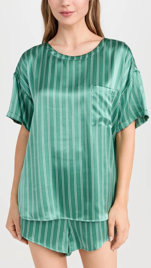 Lunya Washable Silk Tee Shorts Set 6