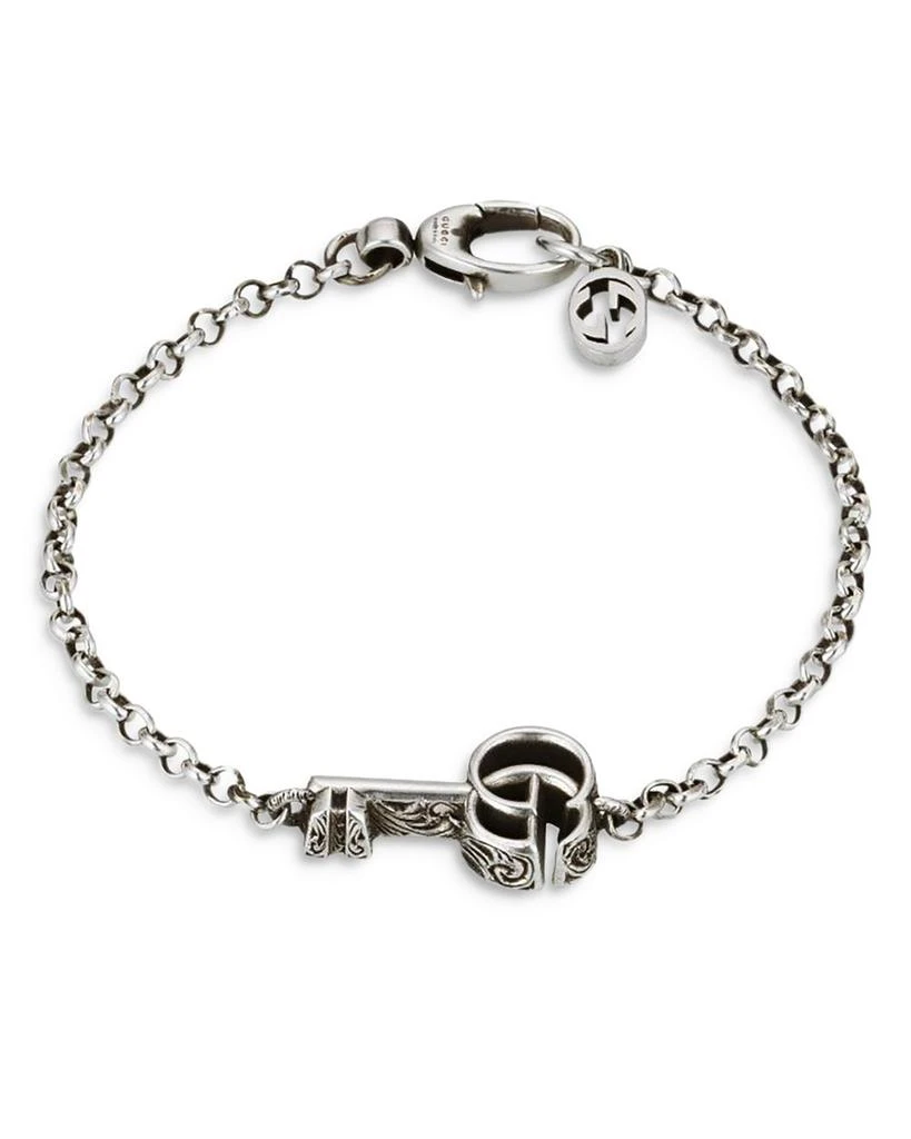 Gucci Sterling Silver MARMONT Key Chain Bracelet 2
