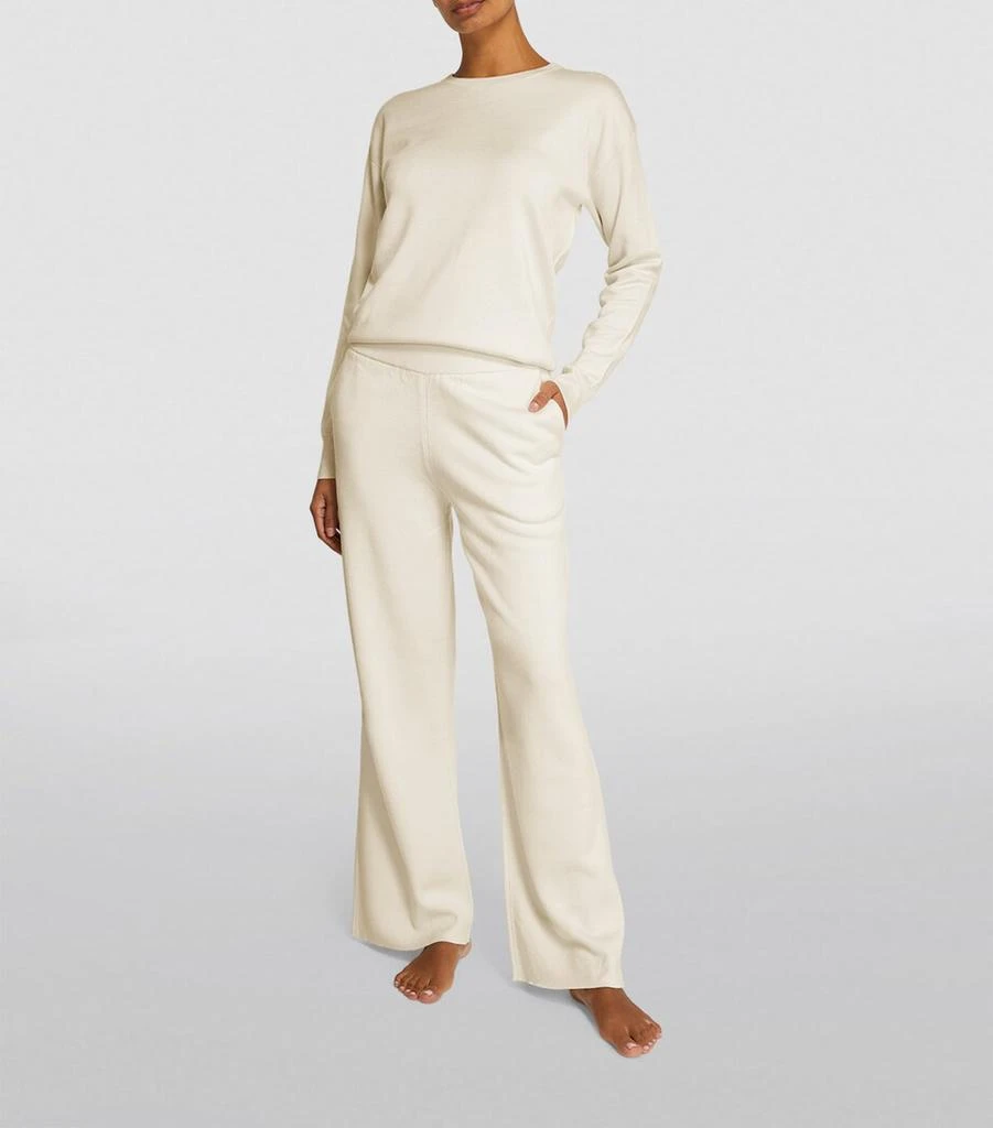 OLIVIA VON HALLE Silk-Blend Carmel Tracksuit 2