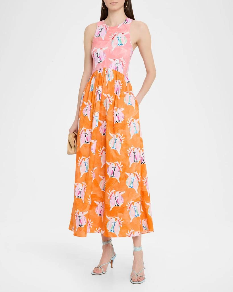 Rachel Antonoff Reese Sleeveless Two-Tone Maxi Dress 2