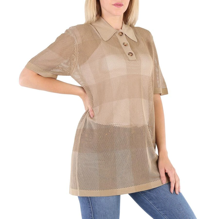 Burberry Ladies Honey Zadey Check Polo Shirt 2