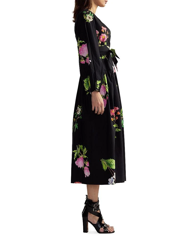 Cynthia Rowley Floral Cotton Sateen Maxi Shirtdress 2