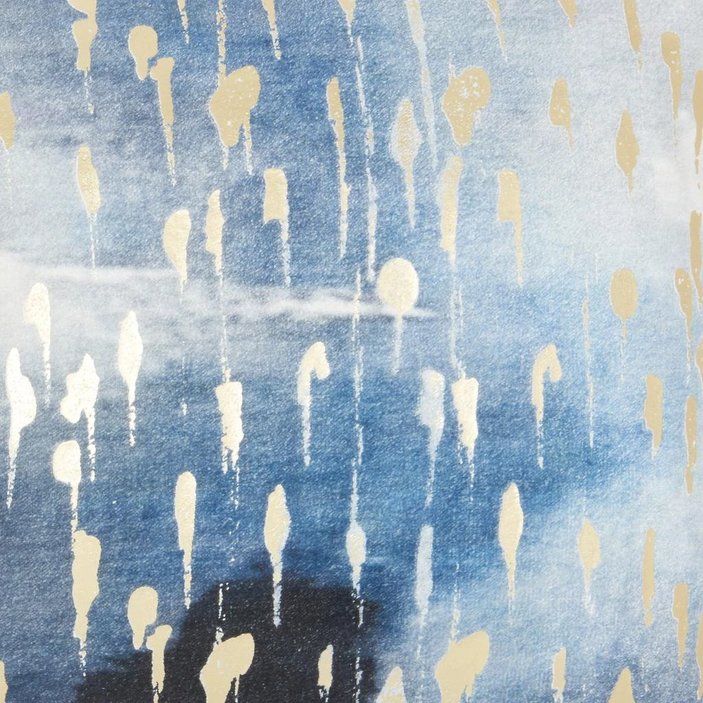 Hivvago Blue Abstract Lumbar Pillow 3