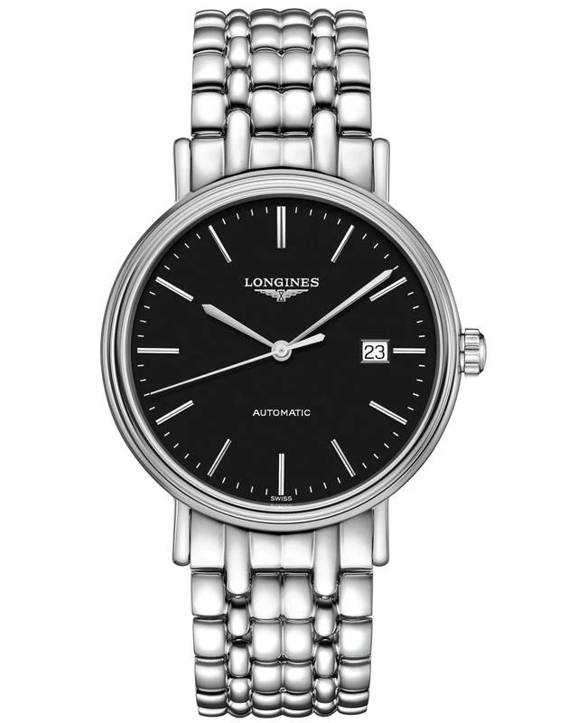 Longines Longines Presence Automatic Black Dial Stainless Steel Men's Watch L4.922.4.52.6 1