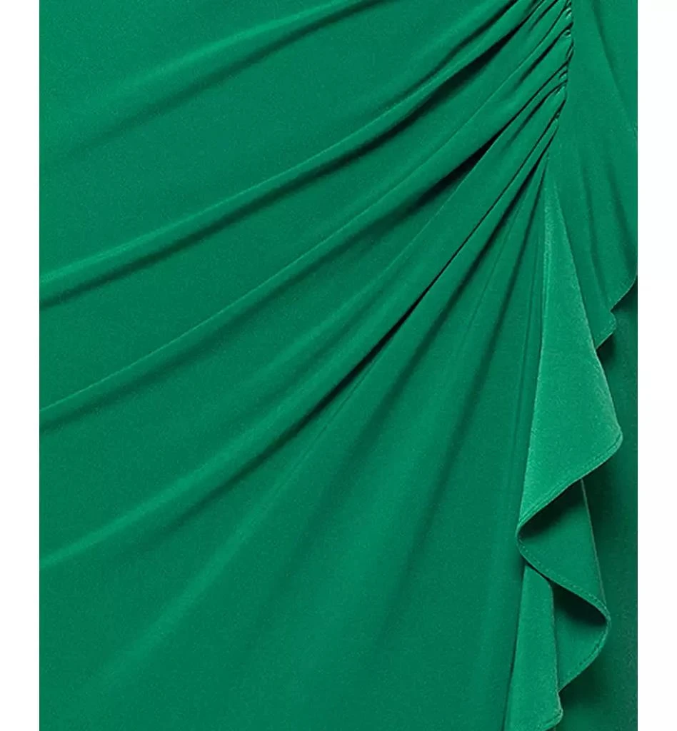 XSCAPE Women
s High-Neck Ruffled-Front Sheath Dress 5