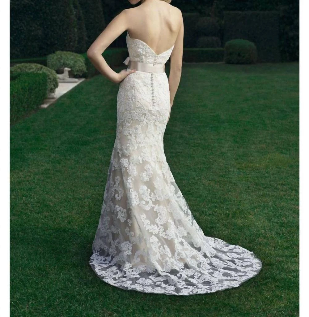 Casablanca Magnolia Charm Gown In Champagne - Ivory 2