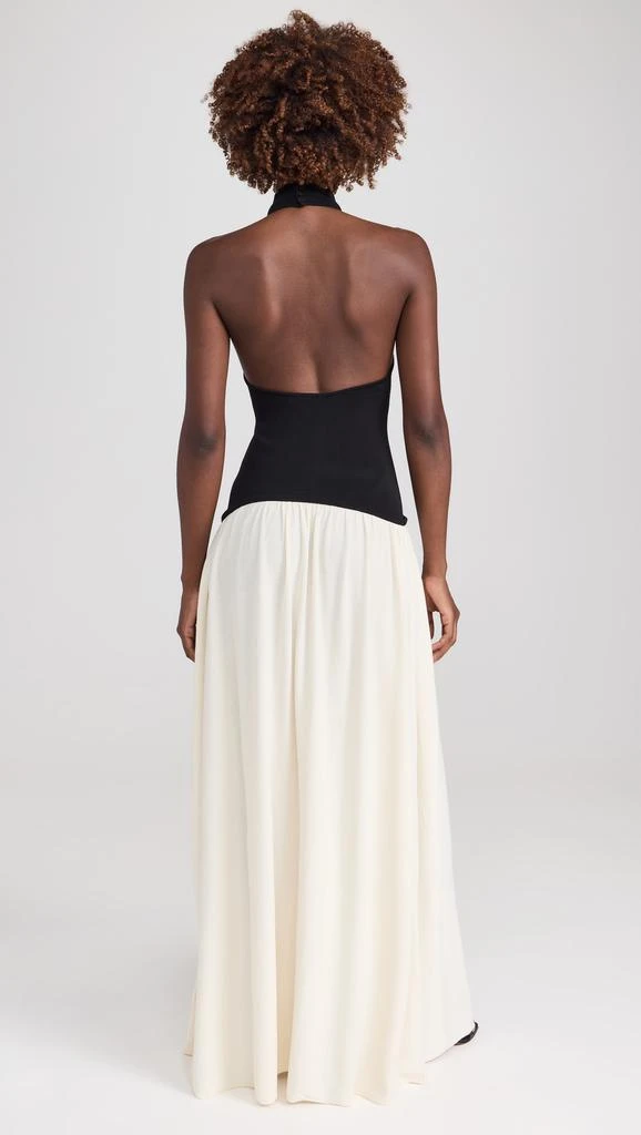 Solid  Striped The Halter Soglio Dress 3