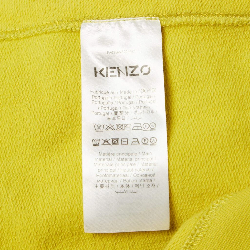 Kenzo Kenzo Yellow Tiger Applique Cotton Knit Sweatshirt S 5