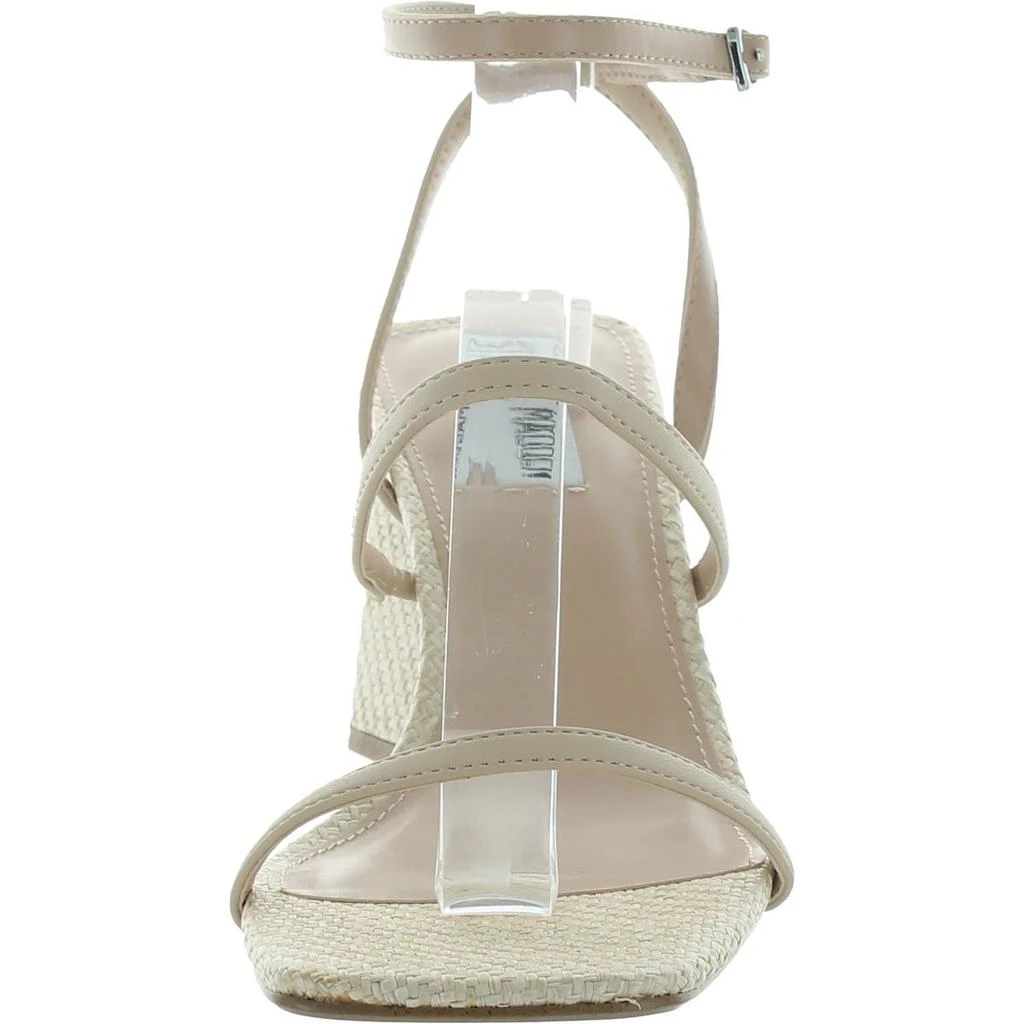 Steve Madden Bayley Womens Faux Leather Ankle Strap Block Heel 3