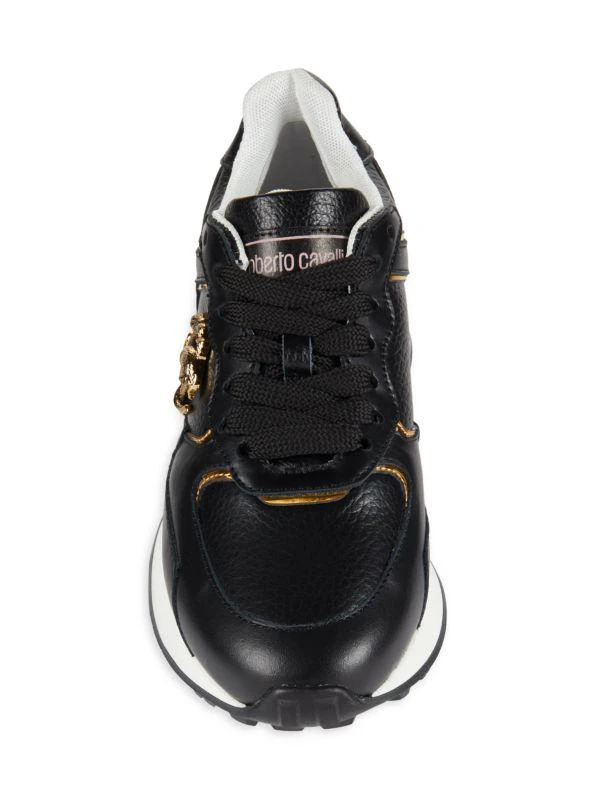 Roberto Cavalli Logo Leather Sneakers 5