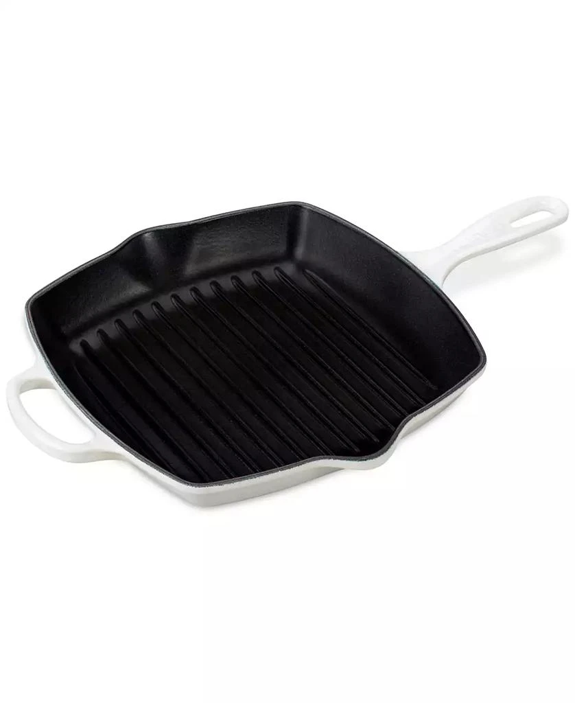 Le Creuset 10.25" Enameled Cast Iron Skillet Grill with Helper Handle 2