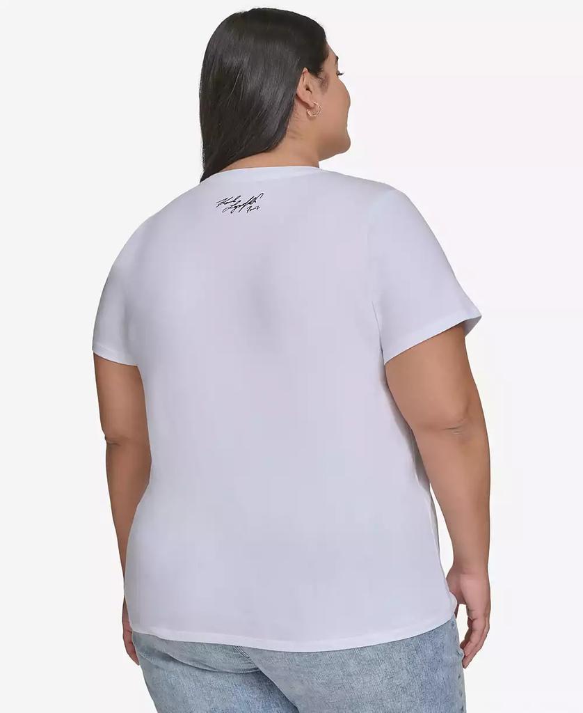 Karl Lagerfeld Paris Plus Size Love from Paris City Graphic T-Shirt, Exclusively at Macy's