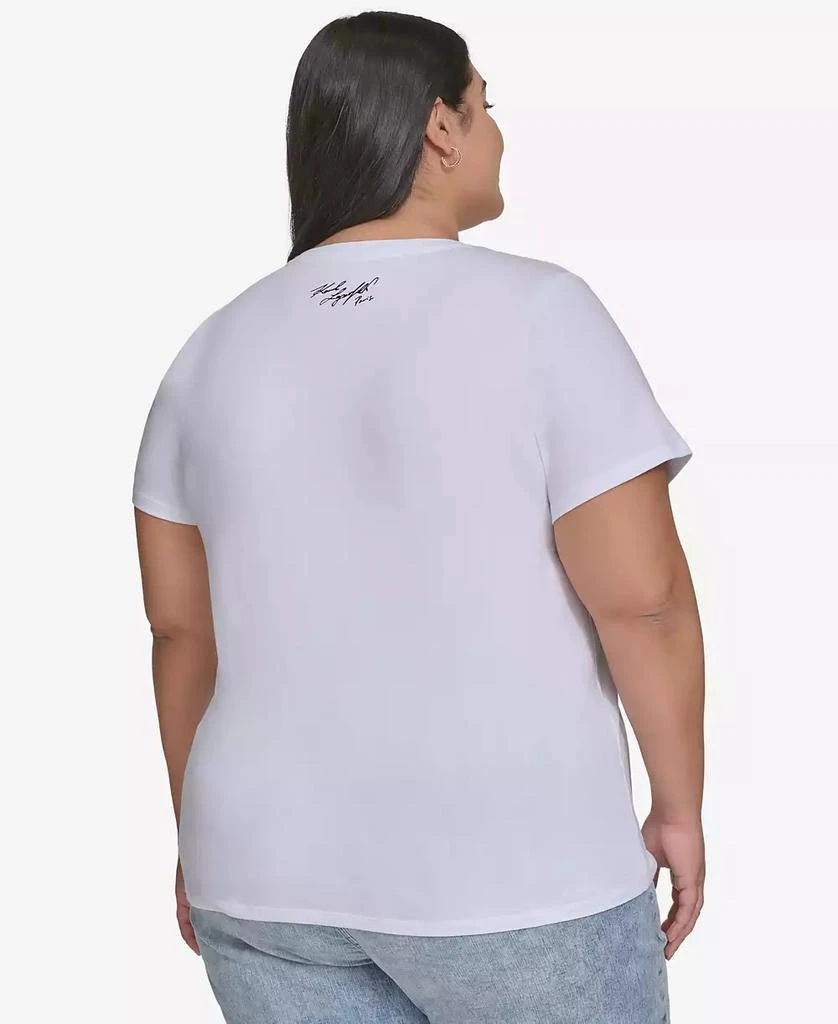 KARL LAGERFELD PARIS Plus Size Love from Paris City Graphic T-Shirt, Exclusively at Macy's 2