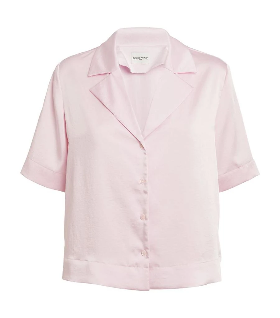 Claudie Pierlot Satin Bowling Shirt 1