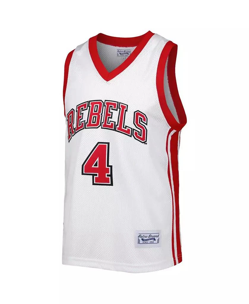 The Original Retro Brand Men's Larry Johnson White UNLV Rebels Alumni Commemorative Replica Basketball Jersey 4