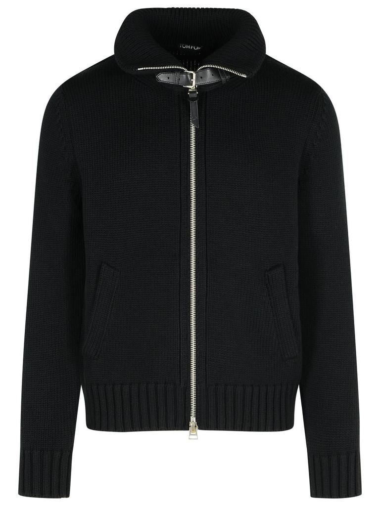 トップス ALEXANDRER McQUEEN / Blouson cardigan Alexander McQueen - High collar zipped cardigan black - The