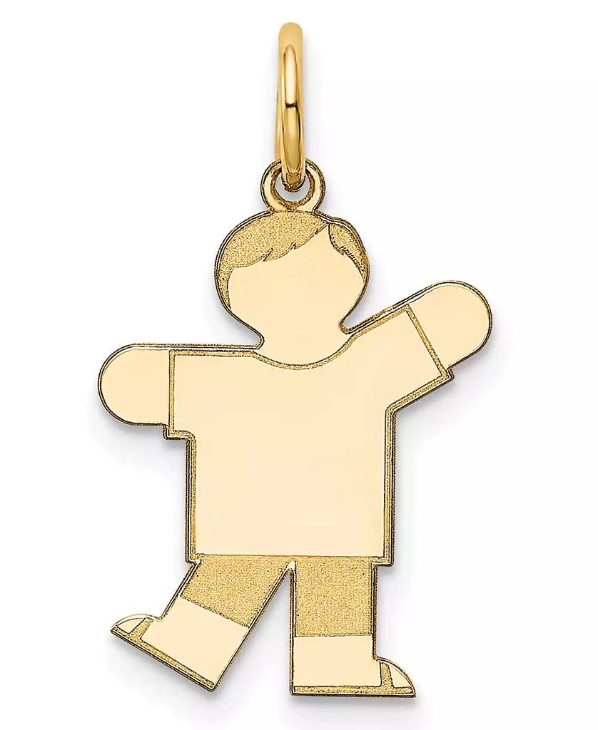 Macy
s Boy Charm Pendant in 14k Gold