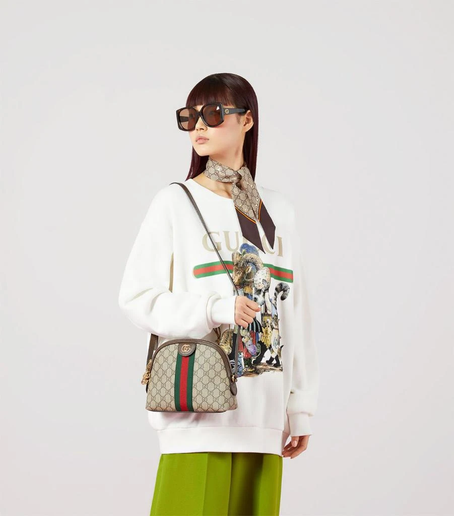 Gucci Small GG Supreme Ophidia Shoulder Bag 5