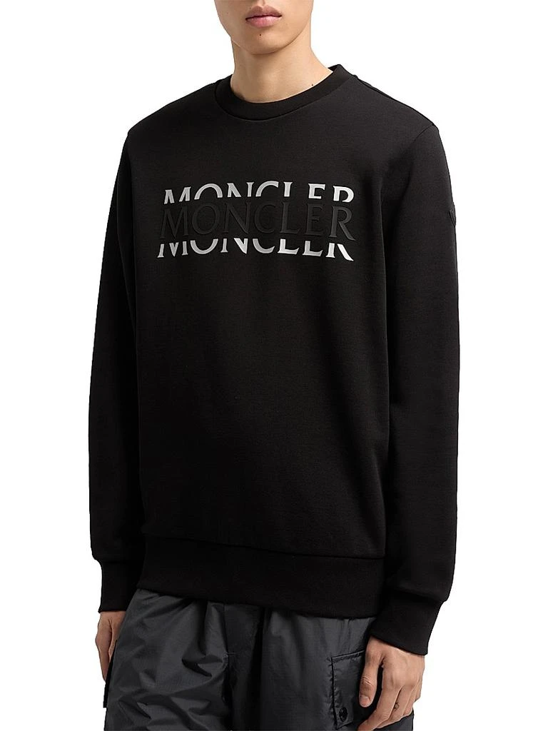 Moncler Crew Neck Sweatshirt in Cotton Jersey 2
