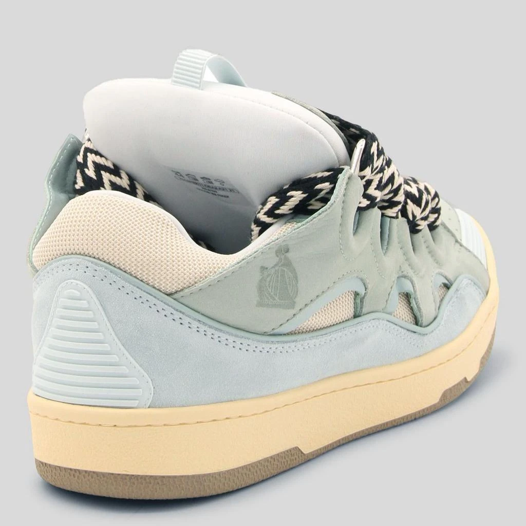 Lanvin Lanvin Light Blue And Green Leather Sneakers 2