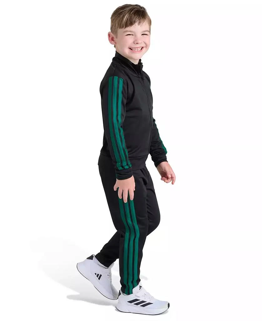 Adidas Toddler and Little Boys
 2T-7 Long Sleeve, Three Stripes Jacket and Jogger Pant, 2-Piece Set 3