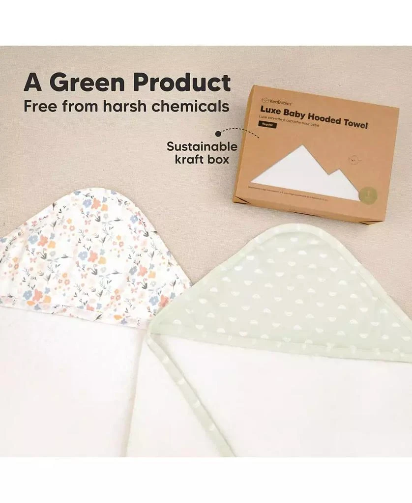 KeaBabies Luxe Baby Hooded Towel, Baby Bath Towel, Hooded Baby Towels, Baby Beach Towel for Newborn, Kids 8