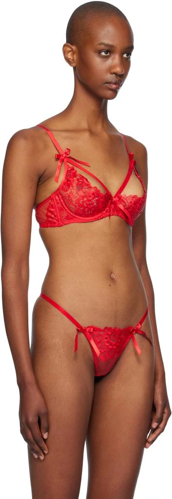 L'Agent by Agent Provocateur Red Cendrillon Bra 2