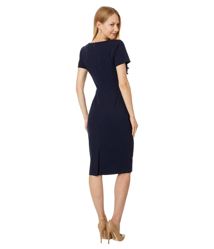Calvin Klein Scuba Crepe Button Detail Sheath 2
