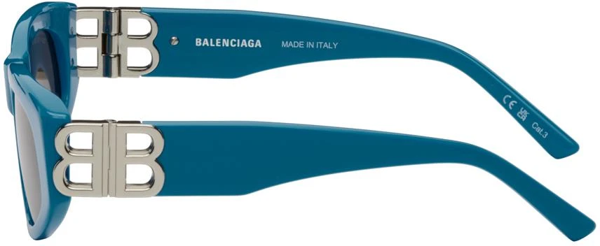 Balenciaga Dynasty Butterfly Sunglasses - Blue Shop Blue Dynasty D-Frame Sunglasses on Sale at BeyondStyle  main image 4
