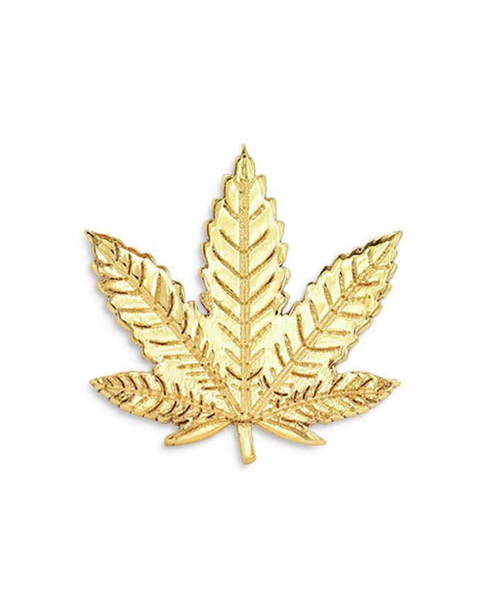 Zoe Lev 14K Yellow Gold Leaf Stud Earring