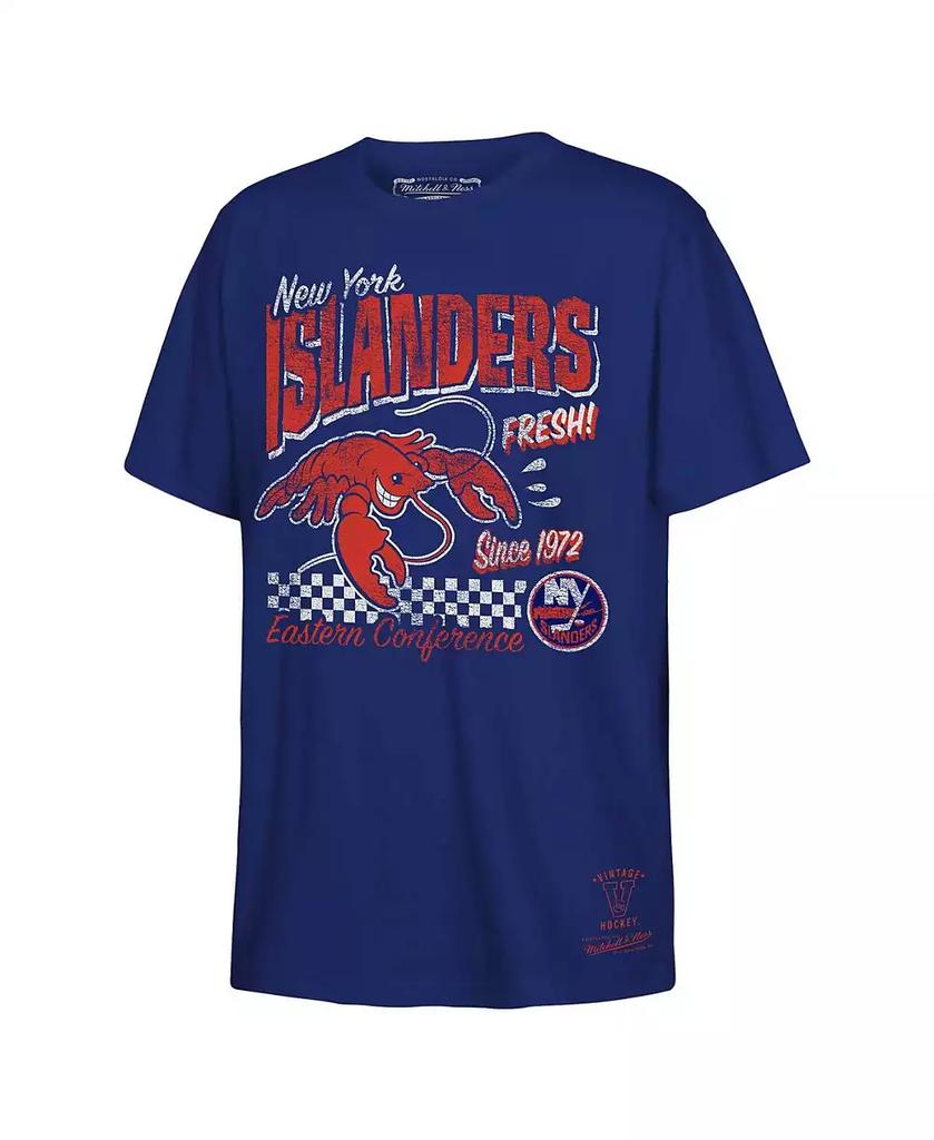 Mitchell & Ness Big Boys and Girls Royal New York Islanders Concession Stand T-Shirt