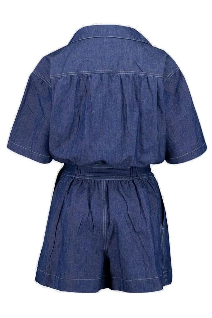 Prada Prada Short-Sleeved Denim Jumpsuit 2