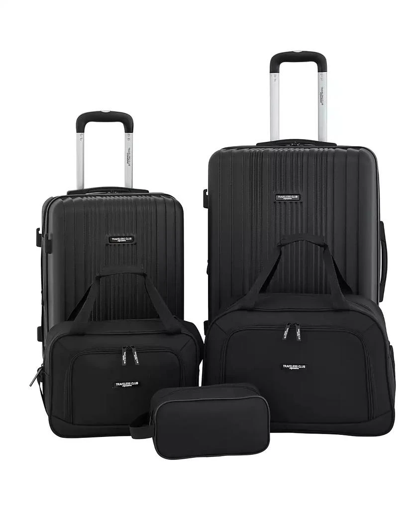 Travelers Club 5-Piece Velocity Expandable Rolling Hardside Luggage Set 1